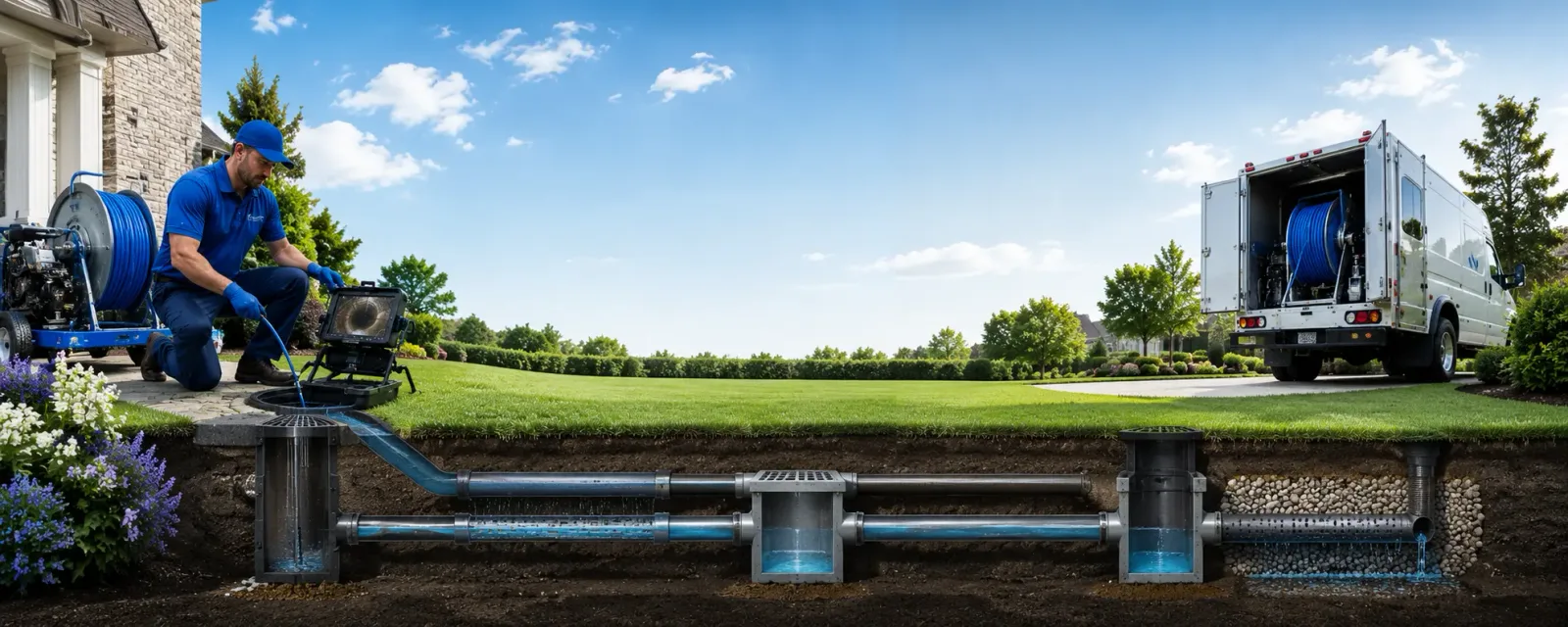 Outdoor drain cleaning information for Mount Summit, IN
